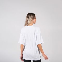 Unisex Beyaz Oversize Tişört - Perakende Satış | Konforlu ve Moda