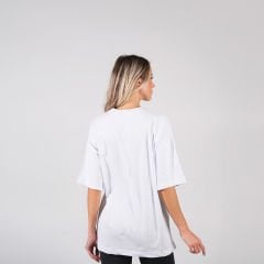 Unisex Beyaz Oversize Tişört - Toptan Satış | Konforlu ve Moda