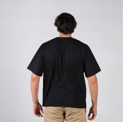 Kadın - Erkek Unisex Siyah Oversize Tişört - Toptan Satış | Baskılı - Baskısız