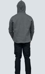 ANTRASİT 3 İplik Şardonlu Kapşonlu Sweatshirt – Perakende Satış