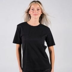 Toptan Siyah Bisiklet Yaka Regular Fit Basic T-Shirt | %100 Pamuk T-Shirt