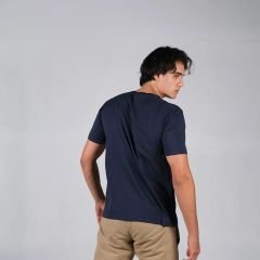 Lacivert Unisex Regular-Fit Basic Tişört - Toptan Satış İmkanı | Klasik Tarz