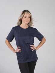 Lacivert Unisex Regular-Fit Basic Tişört - Toptan Satış İmkanı | Klasik Tarz
