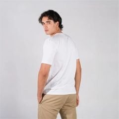 Toptan Beyaz Unisex Regular-Fit Basic T-Shirt | Pamuklu T-shirt
