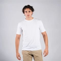 Toptan Beyaz Unisex Regular-Fit Basic T-Shirt | Pamuklu T-shirt