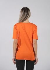 Turuncu Unısex Regular-Fit Basic Tişört - Unisex Tasarım | Toptan Avantajlı Alışveriş