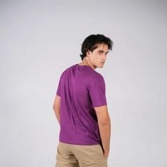 Unisex Mor Regular-Fit Basic Tişört - Toptan Alışveriş | Çarpıcı Renk