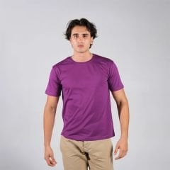 Unisex Mor Regular-Fit Basic Tişört - Toptan Alışveriş | Çarpıcı Renk