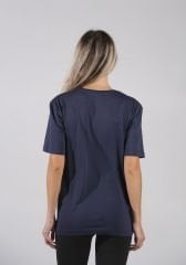 Lacivert Unisex Regular-Fit Basic Tişört - Toptan Satış İmkanı | Klasik Tarz