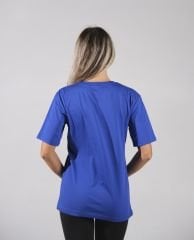 Unisex Saks Mavisi Basic T-Shirt – Zamansız Şıklık, Üstün Konfor!