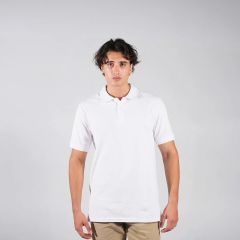 Unisex Beyaz Polo Yaka Tişört - Toptan ve Perakende Uygun Fiyat | Her Kombine Uygun