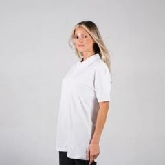 Unisex Beyaz Polo Yaka Tişört - Toptan ve Uygun Fiyat | Her Kombine Uygun