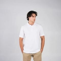 Unisex Beyaz Polo Yaka Tişört - Toptan ve Uygun Fiyat | Her Kombine Uygun