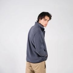 Toptan Polar Hırka Koyu Gri | 1. Kalite Polar Kumaş ve Nakışlı Tasarım