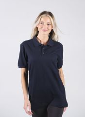 Kadın Lacivert Polo Yaka T-Shirt - %100 Pamuklu Kısa Kollu Nefes Alabilen Tasarım
