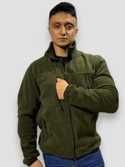 HAKİ 3 CEPLİ POLAR HIRKA - TOPTAN SATIŞ FİYATI
