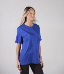 Saks Mavisi  Regular - Fit Basic T-shirt Kadın - Günlük ve Spor Kullanıma Uygun