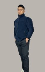 LACİVERT 3 CEPLİ POLAR HIRKA - TOPTAN SATIŞ FİYATI