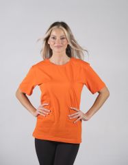 Turuncu Unısex Regular-Fit Basic Tişört | Perakende Avantajlı Alışveriş