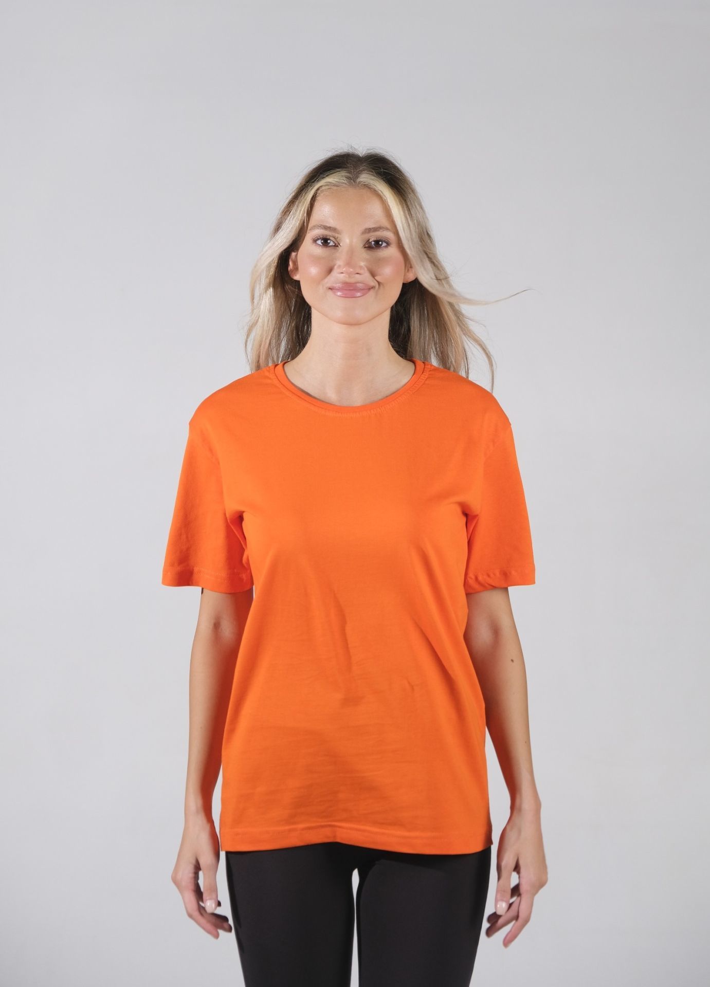 Turuncu Unısex Regular-Fit Basic Tişört | Perakende Avantajlı Alışveriş