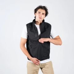 Dayanıklı Siyah Softshell Yelek - Erkekler İçin Şık ve Fonksiyonel Dış Giyim