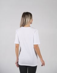 Beyaz Unisex Regular-Fit Basic T-Shirt | Pamuklu T-shirt