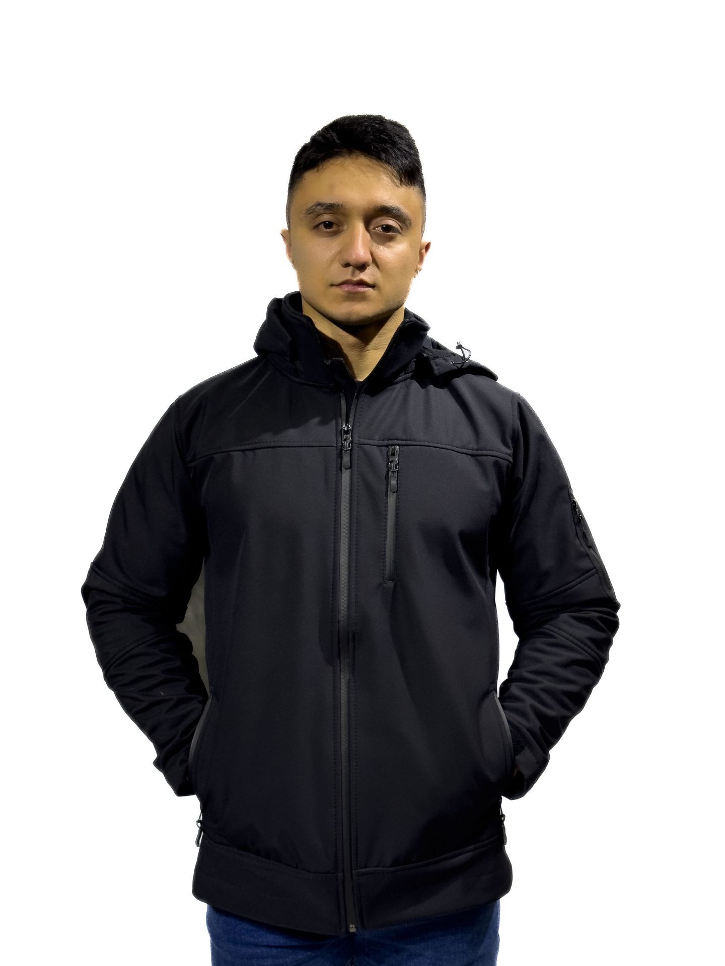 Siyah Softshell Mont - İş ve Günlük Kullanım İçin