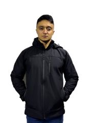Siyah Softshell Mont - İş ve Günlük Kullanım İçin