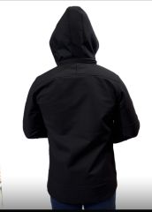 Siyah Softshell Mont - İş ve Günlük Kullanım İçin