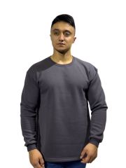 Erkek Füme Bisiklet Yaka Kışlık Sweatshirt – Rahat ve Sıcak Tutma Özellikli