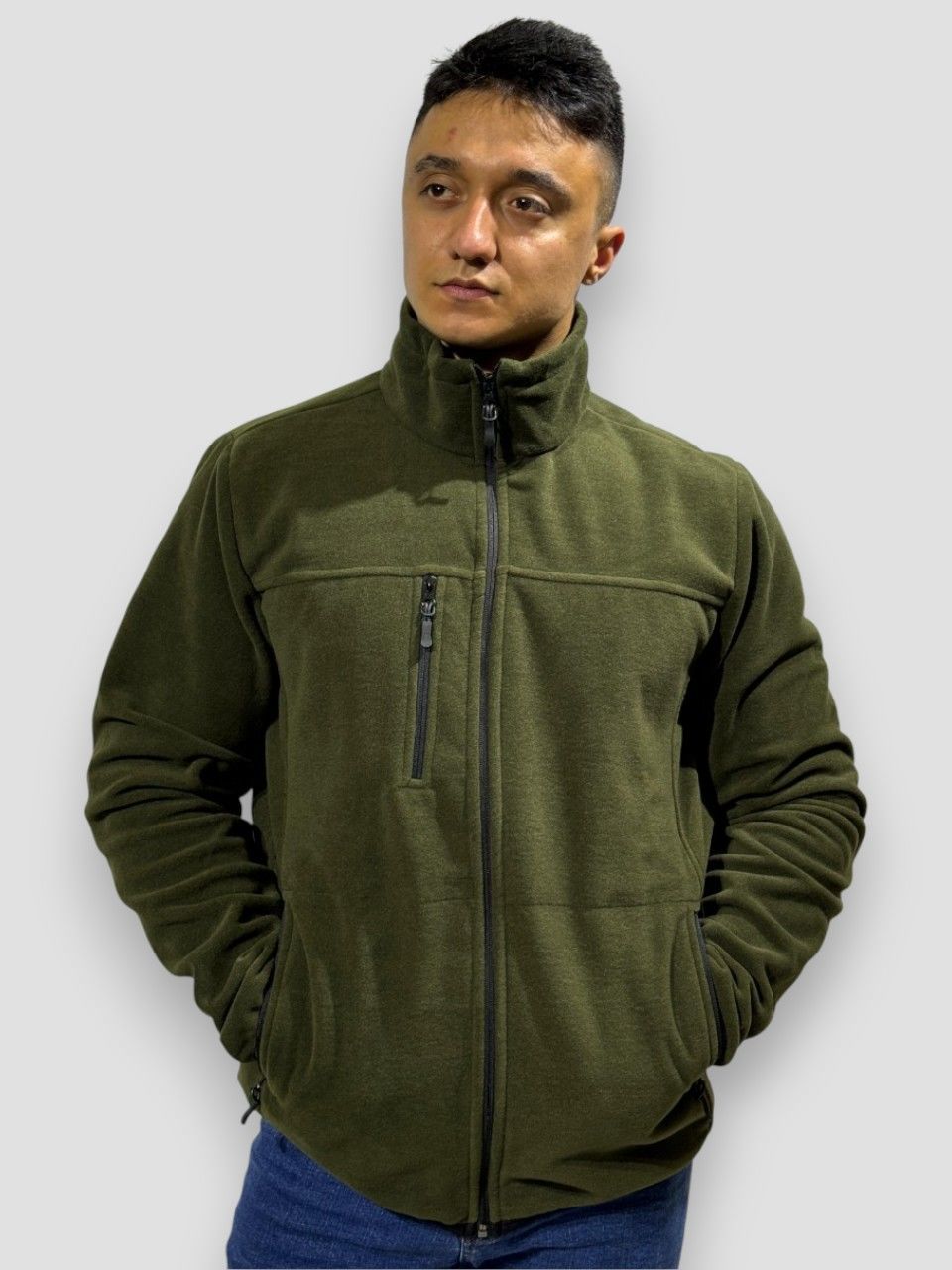 HAKİ 3 CEPLİ POLAR HIRKA - PERAKENDE SATIŞ FİYATI
